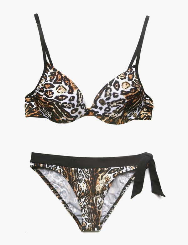 Tribal print bikini set